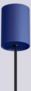 Sollux SL.1739 - Luster na lanku HALO 1xG9/8W/230V pr. 12 cm modrá
