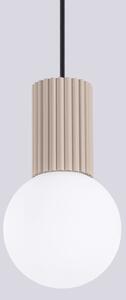Sollux SL.1744 - Luster na lanku HALO 1xG9/8W/230V pr. 12 cm béžová
