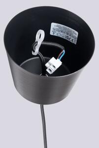 Sollux SL.1703 - Luster na lanku BILO 1xE27/15W/230V pr. 35 cm čierna