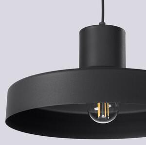 Sollux SL.1703 - Luster na lanku BILO 1xE27/15W/230V pr. 35 cm čierna
