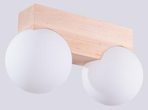 Sollux SL.1683 - Stropné svietidlo BULBO 2xG9/8W/230V buk/biela