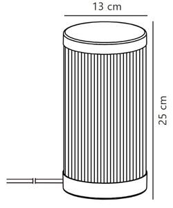 Nordlux - Vonkajšia stolná lampa COUPAR 1xE27/25W/230V čierna
