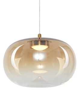 LED Luster na lanku VASO LED/4W/230V pr. 18 cm zlatá/dymová