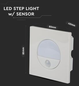 LED schodiskové svietidlo s pohybovým senzorom LED/3W/230V 4000K biela