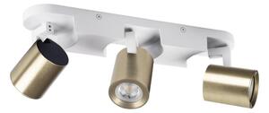 Kanlux 38966 - Bodové svietidlo LAURIN 3xGU10/10W/230V mosadz/biela