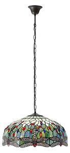 Endon 66148 - Luster na reťazi Tiffany DRAGONFLY 3xE27/60W/230V pr. 50 cm