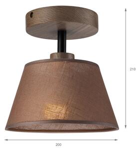 Brilagi - LED Prisadený luster ANTHONY 1xE14/60W/230V dub orech/hnedá