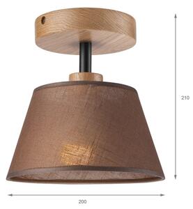 Brilagi - LED Prisadený luster ANTHONY 1xE14/60W/230V dub/hnedá