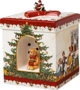 Christmas Toys hracia skrinka / svietnik, darček s motívom detí, 17x17x21,5 cm, Villeroy & Boch
