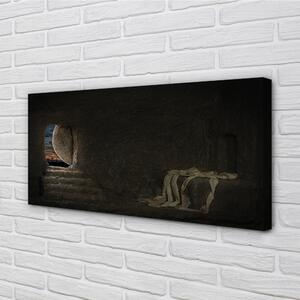 Obraz na plátne jaskyne kríža 100x50 cm