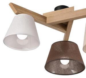 Brilagi - LED Prisadený luster ANTHONY 3xE14/40W/230V dub