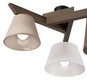 Brilagi - LED Prisadený luster ANTHONY 3xE14/40W/230V dub orech