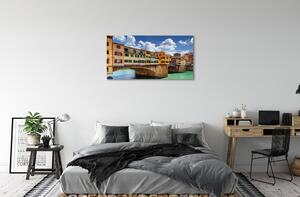 Obraz na plátne Italy River Mosty budovy 100x50 cm
