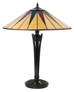 Endon 64045 - Stolová lampa Tiffany DARK STAR, 2xE27/60W/230V, priemer 49 cm