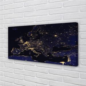 Obraz canvas sky mapa svetle 100x50 cm
