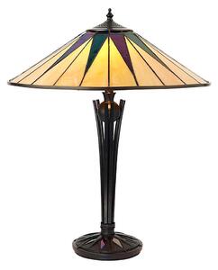 Endon 64045 - Stolová lampa Tiffany DARK STAR, 2xE27/60W/230V, priemer 49 cm