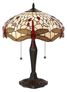 Endon 64085 - Stolná lampa Tiffany DRAGONFLY 2xE27/60W/230V pr. 41 cm
