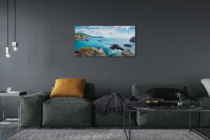 Obraz na plátne Grécko Morské hory 100x50 cm