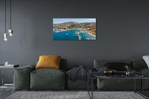 Obraz na plátne Grécko Coast horské mesto 100x50 cm