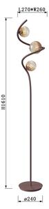 ONLI - Stojacia lampa FRIDA 3xG9/10W/230V medená