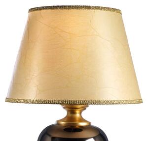 ONLI - Stolná lampa AMADEUS 1xE27/15W/230V 72 cm čierna/zlatá