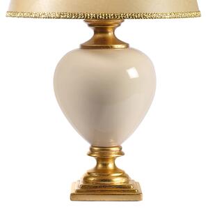 ONLI - Stolná lampa AMADEUS 1xE27/15W/230V 72 cm béžová/zlatá