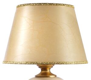 ONLI - Stolná lampa AMADEUS 1xE27/15W/230V 72 cm béžová/zlatá