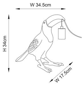 Endon 95077 - Stolná lampa TOCO TOUCAN 1xE27/10W/230V zlatá