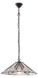 Endon 63938 - Luster na reťazi Tiffany ASTORIA 1xE27/60W/230V pr. 48 cm