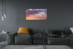 Obraz canvas Zamračené oblohy ľahké lietadlá 100x50 cm