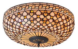 Endon 64276 - Stropné svietidlo Tiffany MILLE FEUX 2xE27/60W/230V priemer 45 cm