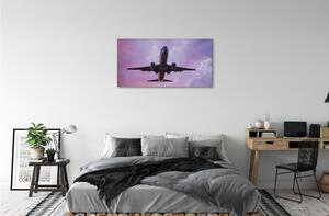 Obraz canvas Mraky obloha lietadlo 100x50 cm
