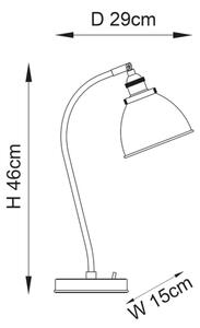 Endon 98747 - Stolná lampa FRANKLIN 1xE14/7W/230V mosadz