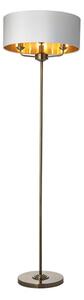 Endon 98935 - Stojacia lampa HIGHCLERE 3xE14/40W/230V biela/mosadz