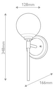 Kichler KL-BENNO1-CPZ - LED Kúpeľňové svietidlo BENNO 1xG9/3W/230V IP44 mosadz