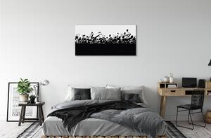 Obraz canvas Čierna a biela poznámky 100x50 cm