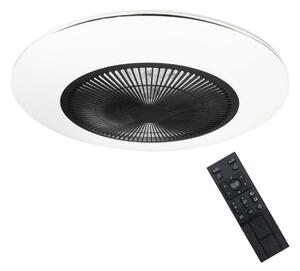 Milagro LED Stmievateľné stropné svietidlo s ventilátorom ARIA LED/38W/230V čierna/biela +DO MI1953 + záruka 3 roky zadarmo