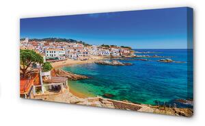 Obraz na plátne Španielsko coast beach city 100x50 cm