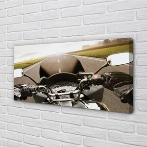 Obraz canvas Motocykla cestného oblohy top 100x50 cm