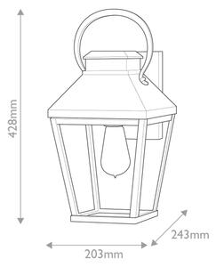 Hinkley HK-DAWSON-M - Vonkajšie nástenné svietidlo DAWSON M 1xE27/60W/230V IP44
