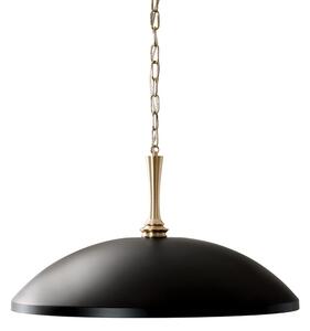 Kichler KL-DELAROSA-P-BK - Luster na reťazi DELAROSA 1xE27/60W/230V čierna/mosadz