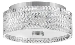 Hinkley HK-ELLE-F-S-CM - Stropné svietidlo 2xE27/60W/230V pr. 30,5 cm chróm