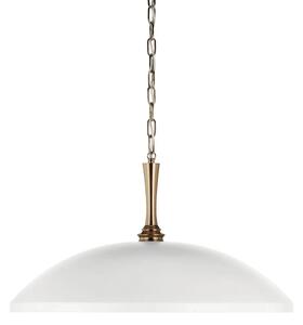 Kichler KL-DELAROSA-P-WH - Luster na reťazi DELAROSA 1xE27/60W/230V biela/mosadz
