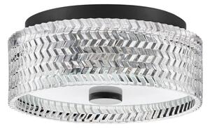 Hinkley HK-ELLE-F-S-BK - Stropné svietidlo 2xE27/60W/230V pr. 30,5 cm čierna