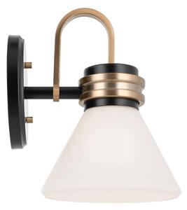Kichler KL-FARUM1-BK - LED Kúpeľňová lampa FARUM 1xG9/3W/230V čierna/mosadz