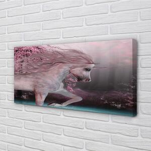 Obraz canvas Unicorn stromy jazero 100x50 cm