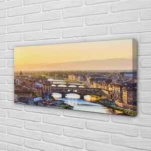 Obraz na plátne Taliansko Sunrise panoráma 100x50 cm