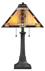 Quoizel QZ-NAVAJO-TL-VB - Stolná lampa Tiffany NAVAJO 2xE27/60W/230V