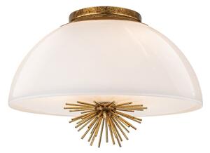 Quoizel STARING-3P-DG-OPAL-Luster na tyči STARING 3xE14/40W/230V pr.45,7cm zlatá