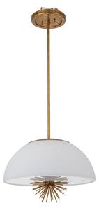 Quoizel STARING-3P-DG-OPAL-Luster na tyči STARING 3xE14/40W/230V pr.45,7cm zlatá